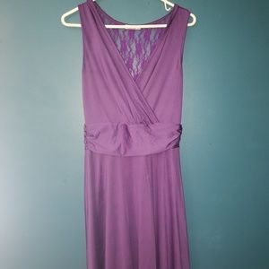 Purple bridesmaids dress